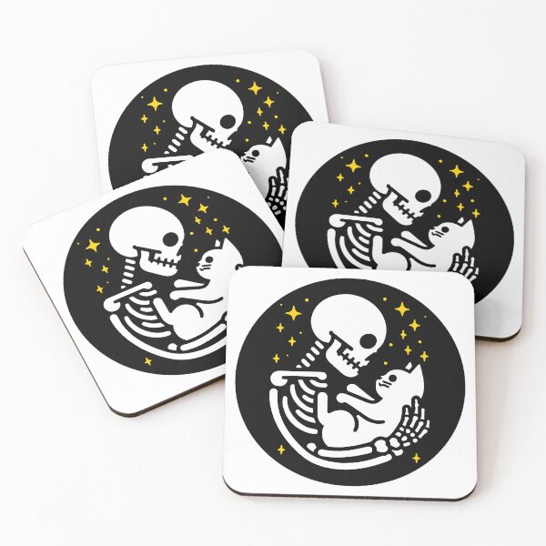 Item preview, Skeleton with cat designed and sold by QuanntixArt.