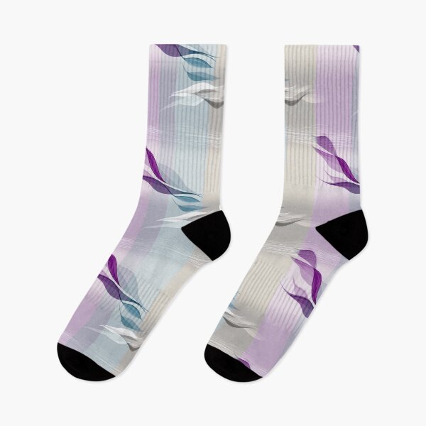 Item preview, Ethereal Flowing Stripes with Mauve, Blue, and Cream Accents designed and sold by Moisky Patterns.
