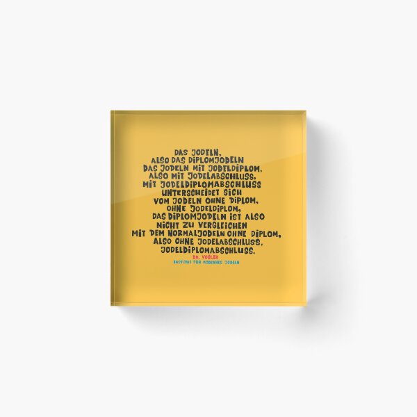 Item preview, The yodel diploma - Loriot - TV Kult - German designed and sold by Boogosh.