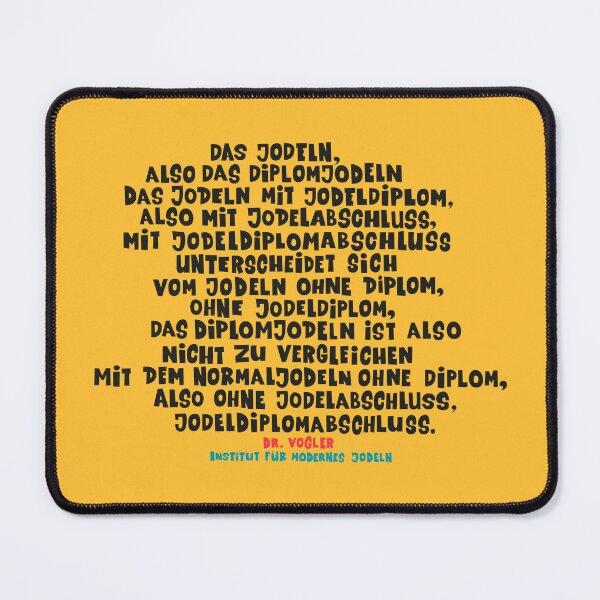 Item preview, The yodel diploma - Loriot - TV Kult - German designed and sold by Boogosh.