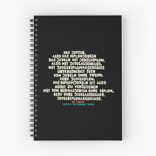 Item preview, The yodeling diploma - Loriot - TV Kult - German designed and sold by Boogosh.