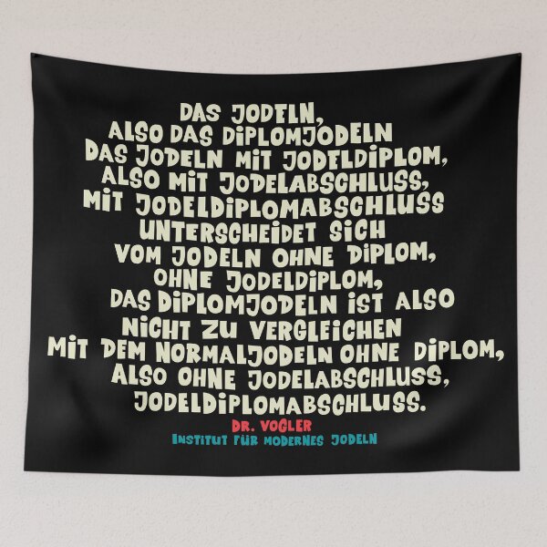 Item preview, The yodeling diploma - Loriot - TV Kult - German designed and sold by Boogosh.
