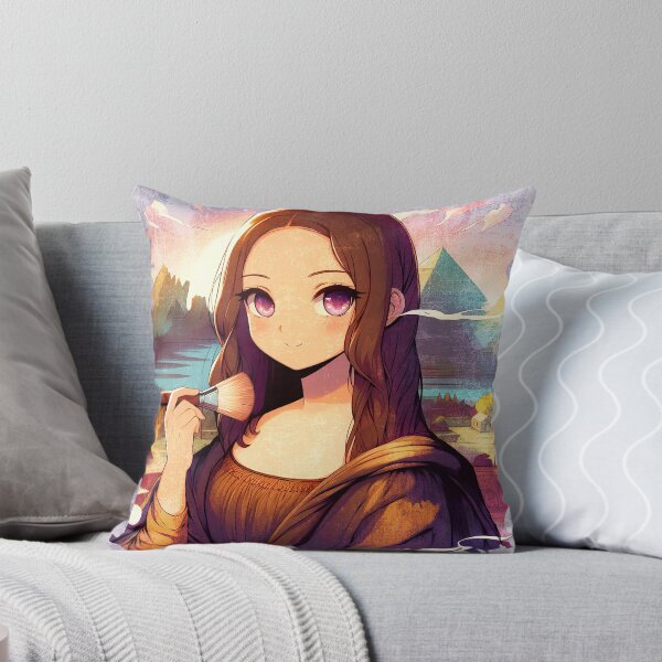 Item preview, Manga Lisa – Anime-Style Mona Lisa Applying Makeup designed and sold by Arte Cartoon From TagTeam Group.