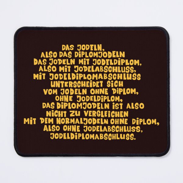 Item preview, The yodel diploma - Loriot - TV Kult - German designed and sold by Boogosh.