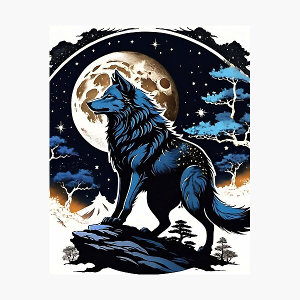 Item preview, Wolf Moonlight 02 designed and sold by Martin Blue.