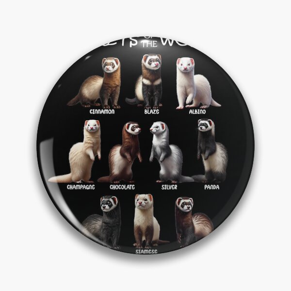 Item preview, Ferrets of the World Animal Lover designed and sold by Kimberley King Art  King Art.