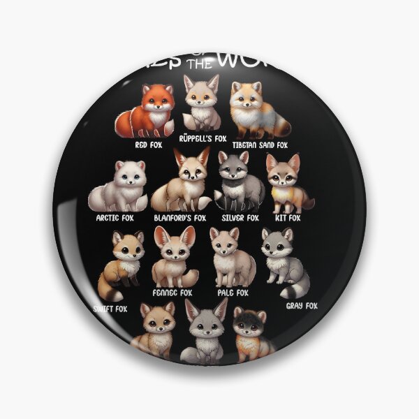 Item preview, Foxes of the World Animal Lover designed and sold by Kimberley King Art  King Art.