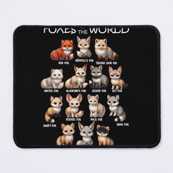 Item preview, Foxes of the World Animal Lover designed and sold by Kimberley King Art King Art.