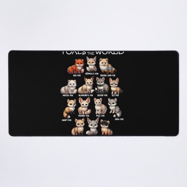 Item preview, Foxes of the World Animal Lover designed and sold by Kimberley King Art  King Art.