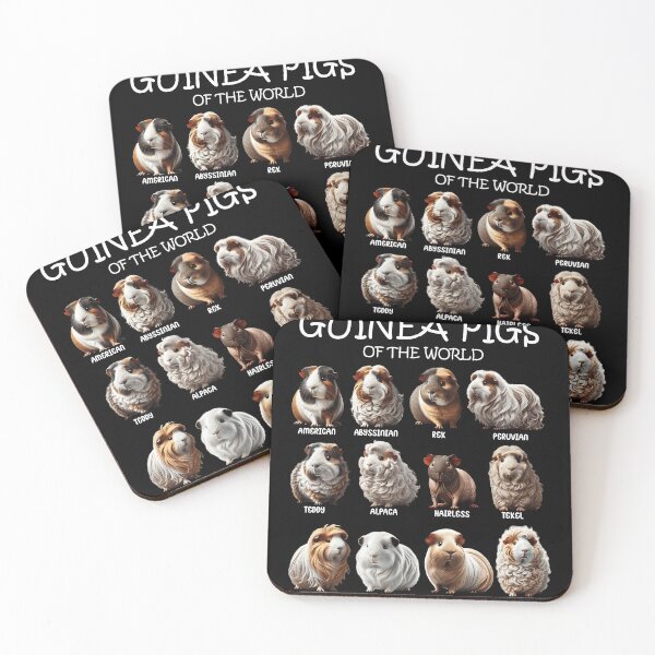 Item preview, Guinea Pigs of the World Animal Lover designed and sold by Kimberley King Art  King Art.