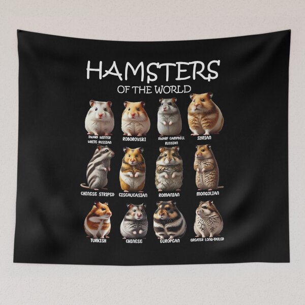 Item preview, Hamsters of the World Animal Lover designed and sold by Kimberley King Art  King Art.