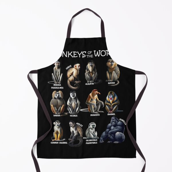 Item preview, Monkeys of the World Animal Bunny Lover designed and sold by Kimberley King Art  King Art.