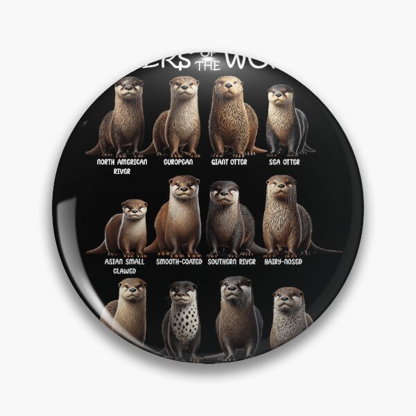 Item preview, Otters of the World Animal Lover designed and sold by Kimberley King Art  King Art.