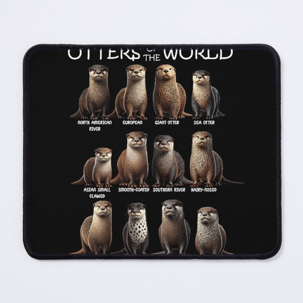 Item preview, Otters of the World Animal Lover designed and sold by Kimberley King Art  King Art.