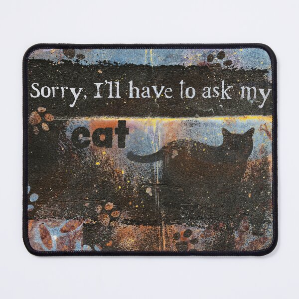 Item preview, Ask My Cat Illustration designed and sold by Hadrianwild.