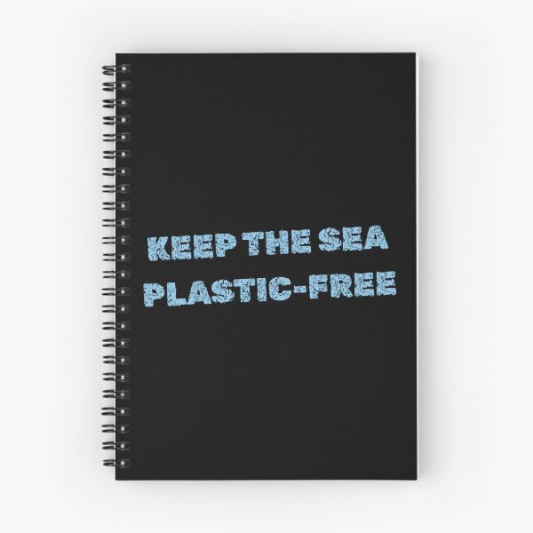 Item preview, keep the sea plastic-free environmental art black background designed and sold by RedOrBlueIts4U.