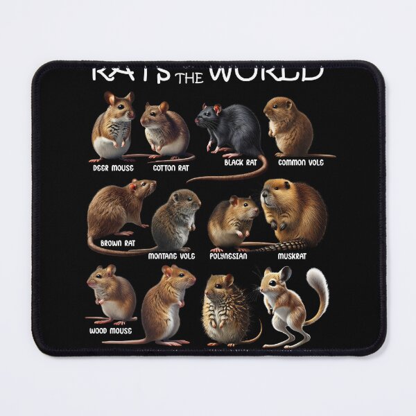 Item preview, Rats of the World Animal Mouse Lover designed and sold by Kimberley King Art King Art.