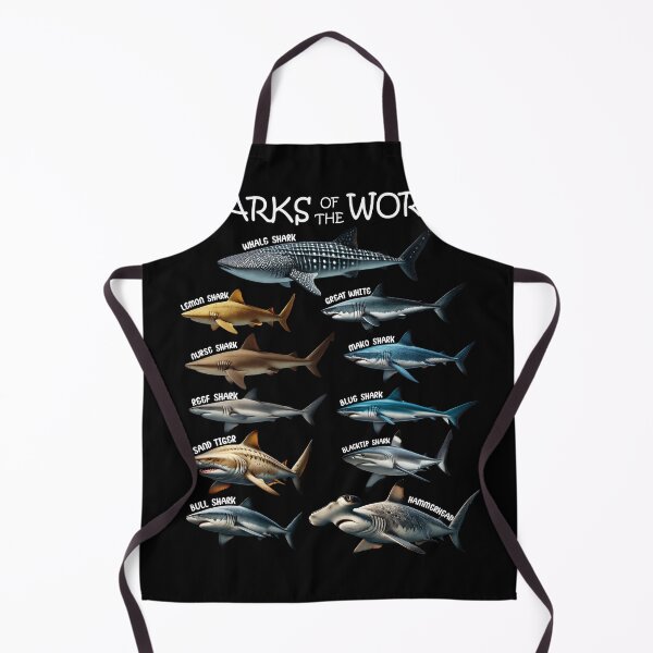 Item preview, Sharks of the World Animal Lover designed and sold by Kimberley King Art King Art.