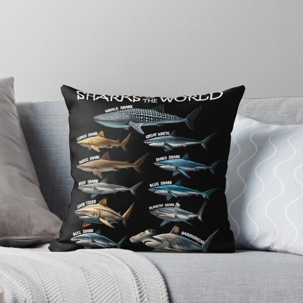 Item preview, Sharks of the World Animal Lover designed and sold by Kimberley King Art  King Art.