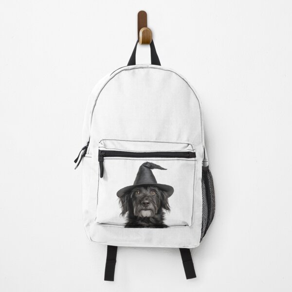 Item preview, Pyrenean Shepherd dog Wearing Halloween Witch Hat designed and sold by LazyOwlStore.