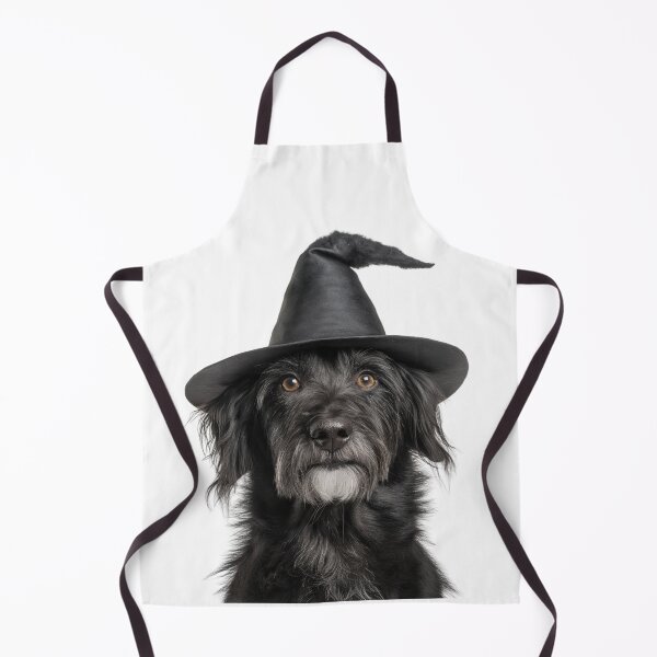 Item preview, Pyrenean Shepherd dog Wearing Halloween Witch Hat designed and sold by LazyOwlStore.