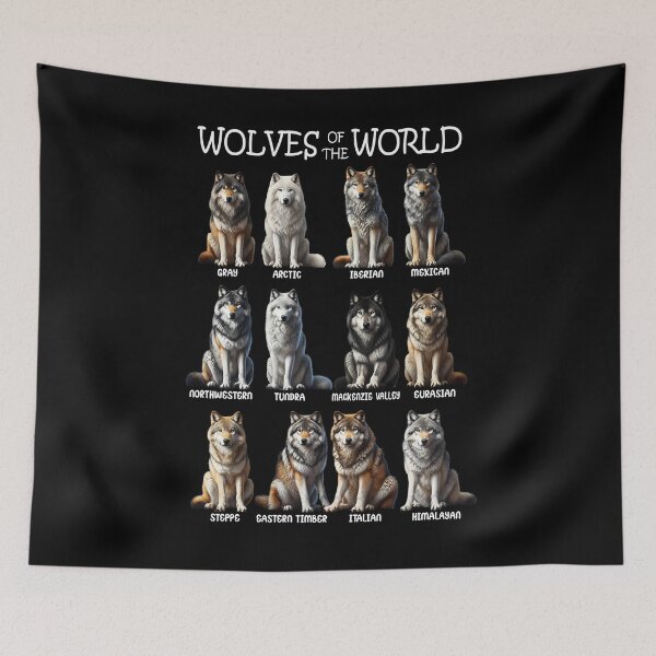 Item preview, Wolves of the World Animal Kitten Lover designed and sold by Kimberley King Art  King Art.