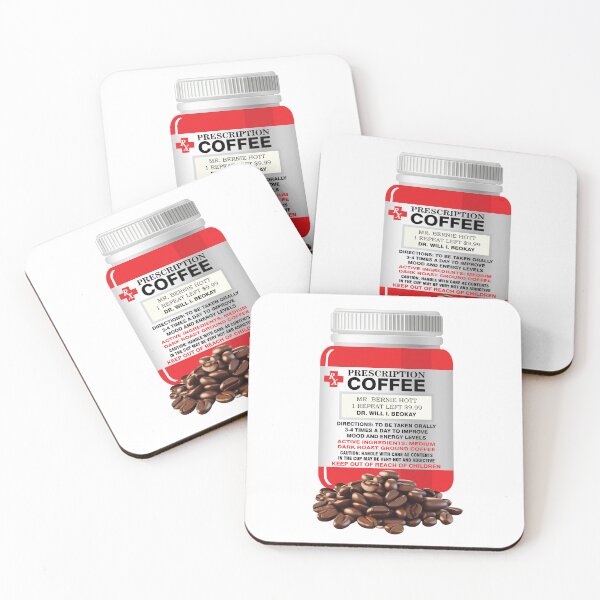 Item preview, Prescription coffee - BRIGHT RED designed and sold by StellarFX.