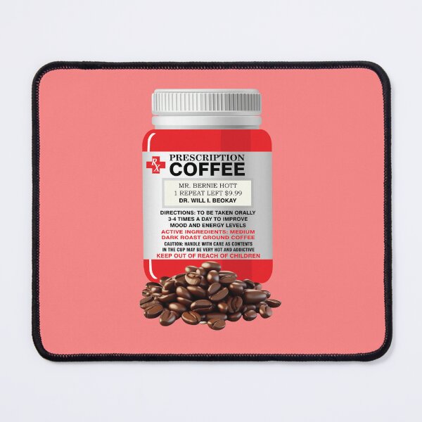 Item preview, Prescription coffee - BRIGHT RED designed and sold by StellarFX.
