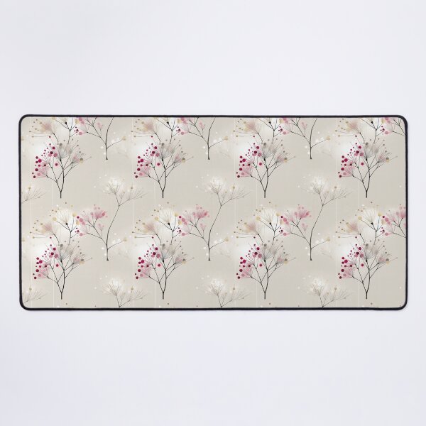 Item preview, Ethereal Botanical Stems with Beige, Pink, and Gold Accents designed and sold by Moisky Patterns.