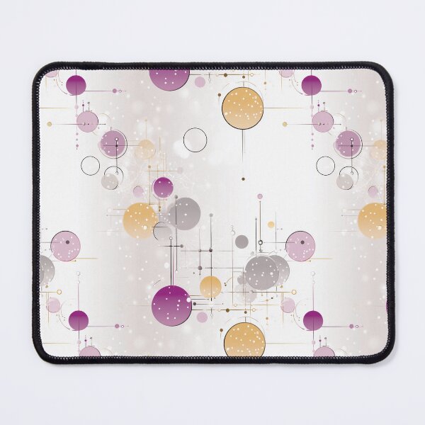 Item preview, Ethereal Geometric Spheres in Gold, Mauve, and Beige designed and sold by Moisky Patterns.