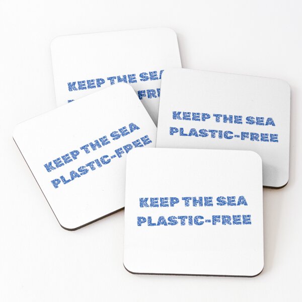 Item preview, keep the sea plastic-free environmental art designed and sold by RedOrBlueIts4U.
