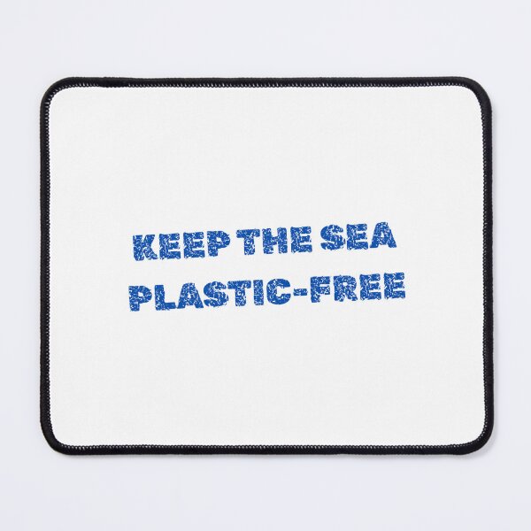 Item preview, keep the sea plastic-free environmental art designed and sold by RedOrBlueIts4U.