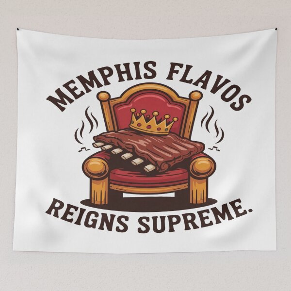 Item preview, Memphis Flavor Reigns Supreme – BBQ Royalty in the Bluff City designed and sold by Globalcitytees.
