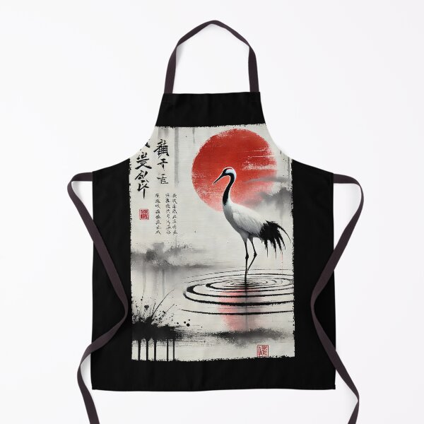 Artikelvorschau, Japanische Kranichkunst Harajuku Tintenkunst entworfen und verkauft von Kimberley King Art King Art.