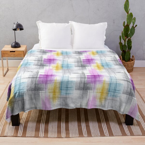Item preview, Ethereal Crosshatch Grids in Mauve, Gold, and Blue designed and sold by Moisky Patterns.