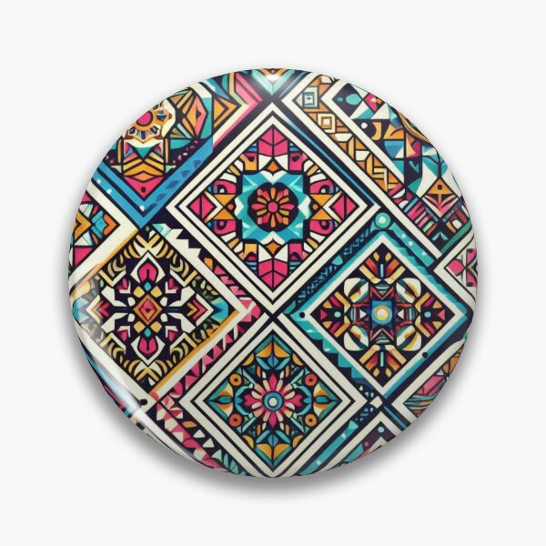 Item preview, Colorful geometric decorative pattern  designed and sold by Dogandesighn.