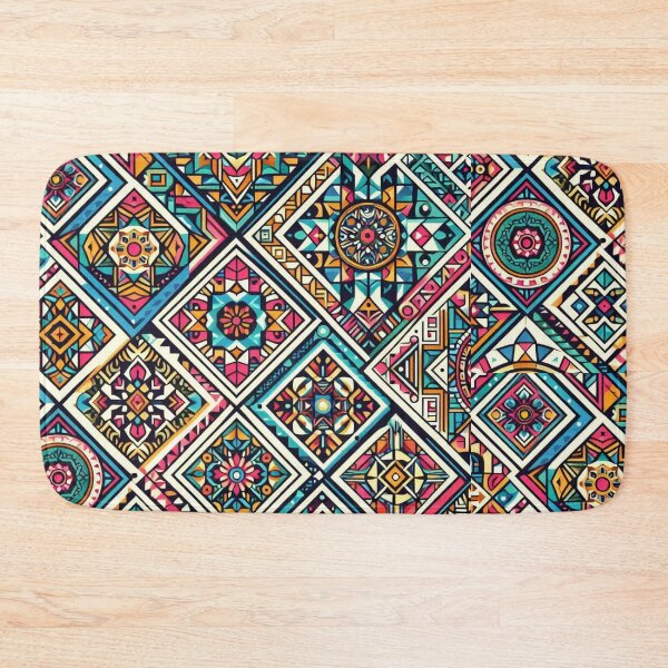 Item preview, Colorful geometric decorative pattern  designed and sold by Dogandesighn.