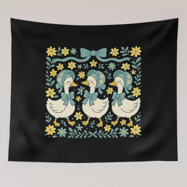 Item preview, Vintage Mom Goose in Bonnet with Floral Cottagecore Style Funny Mother's day Gift designed and sold by CoolCreative.