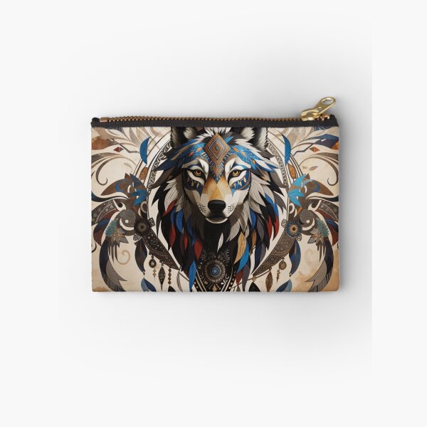 Item preview, Tribal art Wolf designed and sold by Serenelyart.