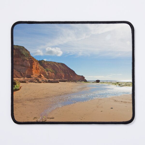Item preview, Early Morning Sun on Jurassic Cliff Rock Beach designed and sold by NJCArtPhoto.