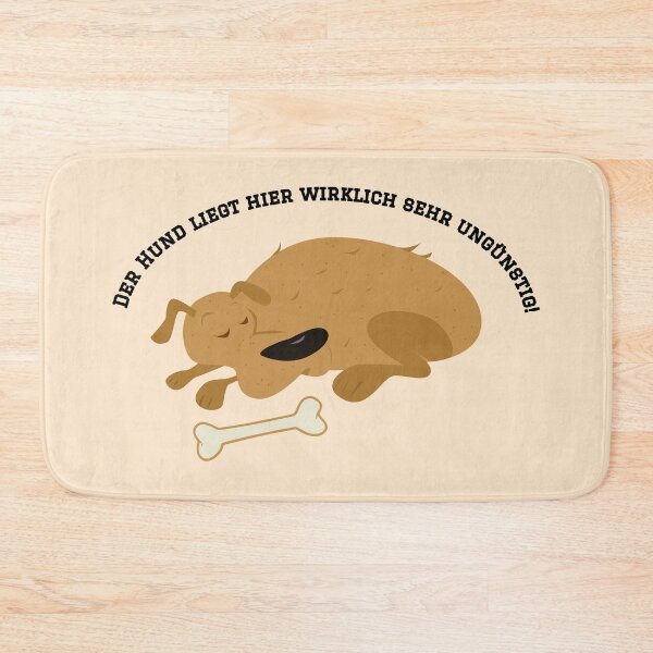 Item preview, The dog is lying here really in a very inconvenient way - Loriot - TV Kult - German designed and sold by Boogosh.