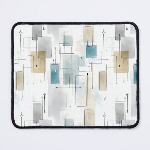 Item preview, Ethereal Geometric Lines with Blue, Beige, and Gray Accents designed and sold by Moisky Patterns.