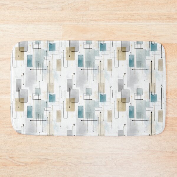 Item preview, Ethereal Geometric Lines with Blue, Beige, and Gray Accents designed and sold by Moisky Patterns.