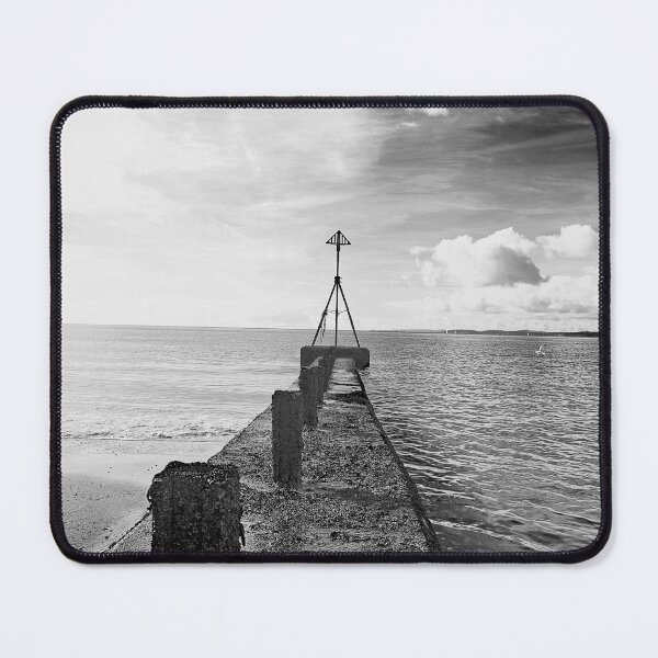 Item preview, Monochrome Beach Groyne in Devon England designed and sold by NJCArtPhoto.