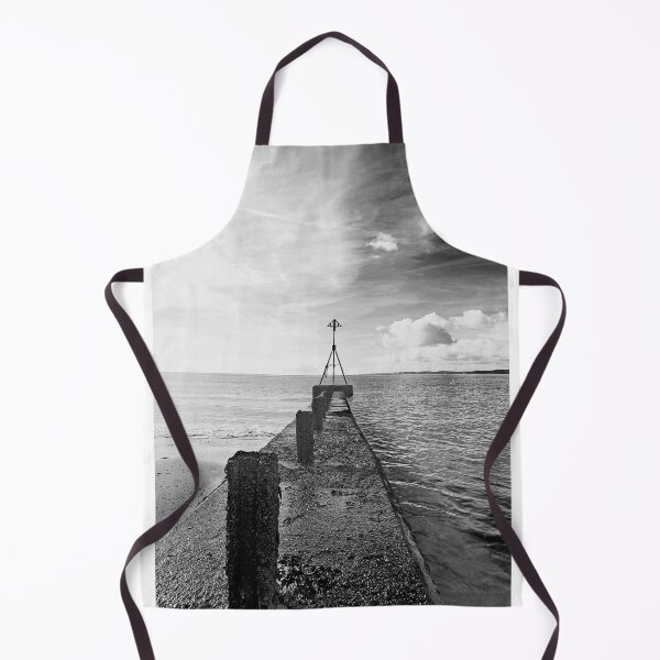 Item preview, Monochrome Beach Groyne in Devon England designed and sold by NJCArtPhoto.