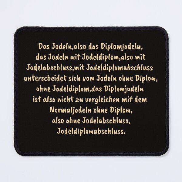 Item preview, Yodeling diploma - Loriot - TV Kult - German designed and sold by Boogosh.