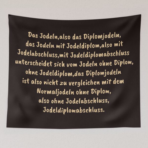 Item preview, Yodeling diploma - Loriot - TV Kult - German designed and sold by Boogosh.