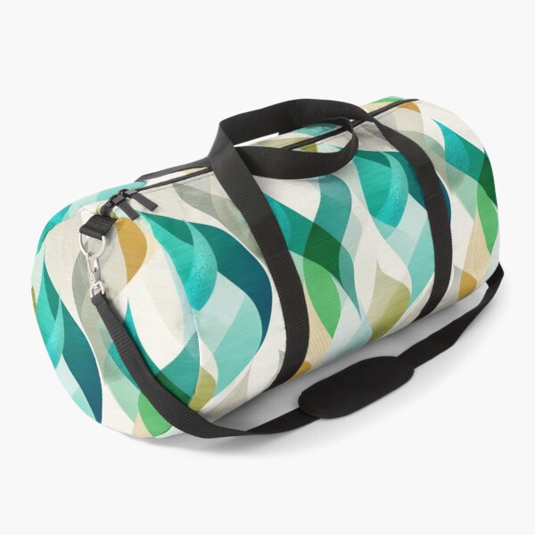 Item preview, Ethereal Organic Waves with Teal, Green, and Beige Layers designed and sold by Moisky Patterns.