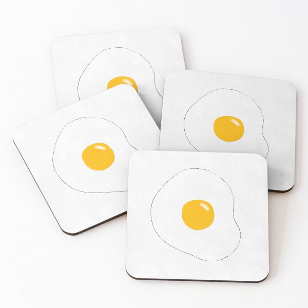 Item preview, Fried egg painted. Simple food oil art for kitchen designed and sold by Remioni.