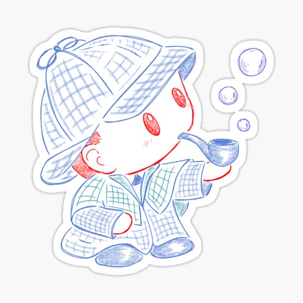 Item preview, Tiny Sherlock Holmes designed and sold by NessaHero.